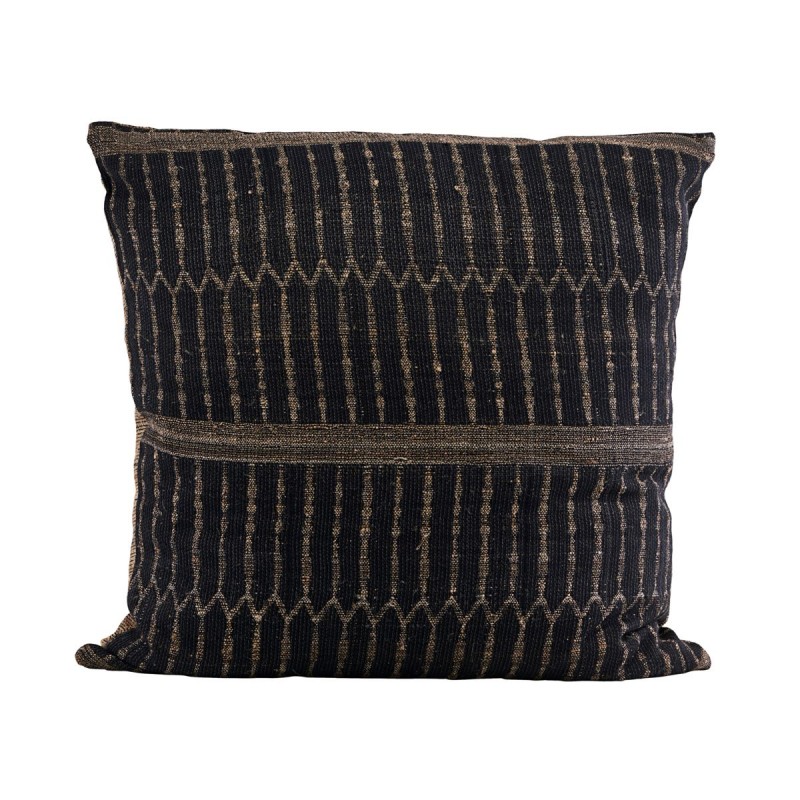 SILK PILLOW BLACK ROPE 60     - CUSHIONS